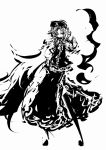  abstract dress f7(eiki) hat hong_meiling monochrome solo star touhou 