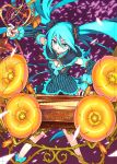  alteil alteil_battle_rpg alternate_costume aqua_eyes aqua_hair breasts cleavage haimura_kiyotaka hatsune_miku long_hair official_art petals solo twintails very_long_hair vocaloid 