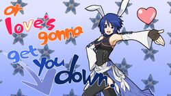  aqua_(kingdom_hearts) black_legwear blow_wind blue_eyes blue_hair bunny_ears detached_sleeves fingerless_gloves gloves kingdom_hearts kingdom_hearts_birth_by_sleep maru-toku_series short_hair solo thighhighs 