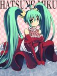  ahoge aqua_eyes aqua_hair bad_id dress elbow_gloves frills gloves hatsune_miku long_hair solo soraruru twintails very_long_hair vocaloid yui_tooru 