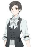  alternate_costume androgynous bad_id black_hair bow brown_eyes butler buttons collar dokkoi_shouichi jude_mathis male solo tales_of_(series) tales_of_xillia 