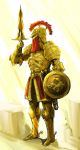  full_armor gauntlets greaves helmet hirokazu knight pixiv_fantasia pixiv_fantasia_wizard_and_knight shield solo sword weapon 