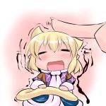  =_= animal_ears blush cat_ears cat_tail chibi hoshizuki_(seigetsu) minigirl mizuhashi_parsee open_mouth puru-see rubbing solo tail touhou trembling 