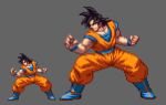  dragon_ball dragon_ball_z dragonball_z ko-ki lowres male pixel_art son_gokuu 