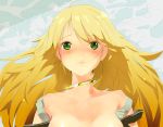  blush bust collarbone face green_eyes hoshii_miki idolmaster jewelry necklace sayappa strap_slip tears 