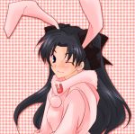  blush bow bunny_ears catgirl fate/stay_night fate_(series) long_hair rin_tohsaka sweater toosaka_rin twintails type_moon usagimimi 