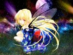  fairy kimono long_hair open_shirt wallpaper wings 