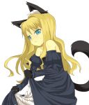  blush cat_ears catgirl dress ikura_hato long_hair nekomimi original tail 