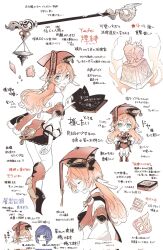  2girls antlers book boots chibi chibi_inset chinese_commentary commentary_request corrupted_twitter_file dated detached_sleeves double-parted_bangs genshin_impact green_eyes hair_between_eyes hair_flaps hands_on_own_hips hat high_heel_boots high_heels highres horns long_hair long_sleeves looking_at_viewer multiple_girls multiple_views open_book orange_footwear orange_hair orange_hat saki_hajime scales translation_request twitter_username xiezhi_guan yanfei_(genshin_impact) yelan_(genshin_impact) 