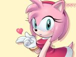   amy_rose blush breasts furry short_hair skirt sonic tail  