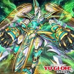  abs anonymous_(yu-gi-oh!) armor claws colored_skin commentary_request copyright_logo duel_monster green_skin logo lowres official_art pelvic_curtain robot science_fiction senatnakht_sphinx shoulder_armor yu-gi-oh! 