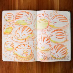  ^_^ animal_focus bowl closed_eyes commentary eating english_commentary food food_on_face footprints full_body mexfan12 monochrome motion_blur no_humans nostrils open_mouth pet_bowl pet_food photo_(medium) pokemon pokemon_(creature) pokemon_focus sketchbook smile swinub traditional_media twitter_username 
