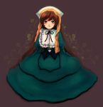  brown_hair dress long_hair rozen_maiden smile 