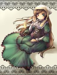  dress frills hairband heterochromia highres long_hair rojiko rozen_maiden suiseiseki very_long_hair 