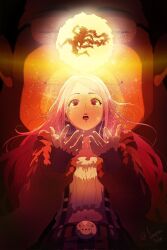  1girl 2boys anti-eyebrow_piercing bartholomew_kuma black_hair commentary face_piercing father_and_child father_and_daughter fur_jacket gear_fifth glasses hagoromo highres jacket jewelry_bonney karpovakseni long_hair monkey_d._luffy multiple_boys one_piece parent_and_child piercing pink_hair shawl shorts smile suspenders 