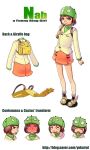  backpack bag blush copyright_request expressions full-face_blush hat naver personification randoseru short_hair skirt tears themed_object winged_shoes yuksi 