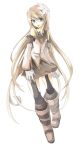  blue_eyes boots brown_hair detached_sleeves flower fruit_punch gloves hair_flower hair_ornament long_hair marta_lualdi skirt smile solo tales_of_(series) tales_of_symphonia tales_of_symphonia_knight_of_ratatosk thigh-highs thighhighs white_gloves 