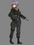  bad_id ban_(rfgdsl3637) boots glasses gloves grenade_launcher gun headset kannagi_noel knee_pads load_bearing_vest military operator rff_(3_percent) rifle scarf solo sora_no_woto underbarrel_grenade_launcher weapon 