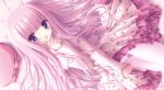  1girl dress hakamada_hinata long_hair pantyhose pink_hair purple_eyes ro-kyu-bu! solo tinkerbell tinkle violet_eyes 