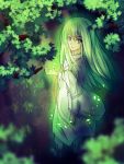  daffobird enkidu_(fate/strange_fake) fate/stay_night fate/strange_fake fate_(series) green_eyes green_hair highres jewelry male necklace solo trap 