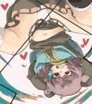  animal_ears dutch_angle grey_hair iroyopon jewelry looking_at_viewer midriff mouse_ears navel nazrin necklace open_mouth panties red_eyes short_hair solo touhou underwear upside-down 