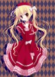  dress gothic_lolita hair_bow hat highres hikaru6382 lolita_fashion original twintails 