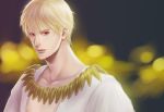  2ra2ra2rara blonde_hair earrings fate/stay_night fate/zero fate_(series) gilgamesh jewelry male necklace red_eyes short_hair solo 