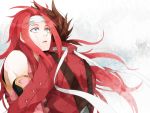  androgynous bare_shoulders blue_eyes brown_hair buttons gloves headband highres hug lloyd_irving long_hair male multiple_boys murata0033 open_mouth red_gloves red_hair redhead ribbon short_hair spiked_hair surprised suspenders tales_of_(series) tales_of_symphonia zelos_wilder 