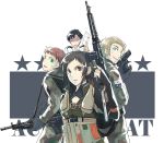  ace_combat_5 alvin_h_davenport blaze gun hans_grimm kei_nagase military military_uniform mimura_tokusa rifle uniform weapon 
