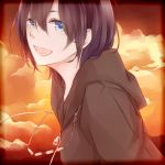  black_hair blue_eyes cloak kingdom_hearts kingdom_hearts_358/2_days sekii short_hair xion_(kingdom_hearts) 