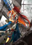  alternate_costume blood coat fujimura_(marina) gloves injury long_hair luke_fon_fabre male pants red_hair redhead solo sword tales_of_(series) tales_of_the_abyss weapon 