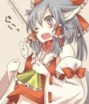  animal_ears ascot asphyxiation bad_id black_hair blush bow cat_ears cat_tail choking collar crying drooling hair_bow hakurei_reimu leash navel open_mouth pasutel purple_eyes solo strangling streaming_tears tail tears touhou violet_eyes wince 