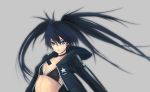  bad_id bikini_top black_hair black_rock_shooter black_rock_shooter_(character) blue_eyes long_hair rinbukyoku simple_background solo twintails 