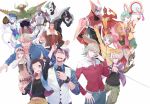  age_difference barnaby_brooks_jr blue_rose_(tiger_&amp;_bunny) dragon_kid dual_persona everyone father_and_daughter fire_emblem_(tiger_&amp;_bunny) highres huang_baoling ivan_karelin kaburagi_kaede kaburagi_t_kotetsu karina_lyle katana keith_goodman nathan_seymour origami_cyclone power_armor power_suit rock_bison sky_high sword tiger_&amp;_bunny weapon wild_tiger wink yuguru 