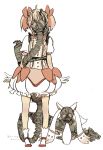  bubble_skirt chiva flamethrower gas_mask hair_bow kaname_madoka kyubey magical_girl mahou_shoujo_madoka_magica short_twintails twintails weapon 