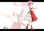  bad_id dress frills geike letterboxed pink_hair purple_eyes ribbon sara_(touhou) short_hair solo touhou touhou_(pc-98) zoom_layer 