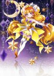  boots cure_twinkle earrings go!_princess_precure highres hoshi_(xingspresent) jewelry multicolored_hair precure star star_earrings two-tone_hair 