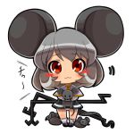  :3 animal_ears atyuto bad_id blush blush_stickers bobby_socks chibi dowsing_rod footwear grey_hair holding mouse mouse_ears mouse_tail nazrin panties socks solo tail touhou transparent_background underwear 