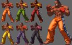  alternate_color baggy_pants barefoot capcom dark_skin dee_jay fingerless_gloves gloves grin king_of_fighters king_of_fighters_xiii ko-ki male muscle ogura_eisuke_(style) parody pixel_art smile snk street_fighter style_parody topless 