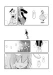  bunny_ears comic high_res highres kemonomimi konpaku_youmu konpaku_youmu_(ghost) long_hair monochrome reisen_udongein_inaba short_hair skirt touhou translated translation_request usamimi yoekosukii 