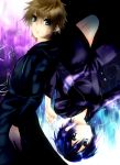  blonde_hair blue_eyes cloak kingdom_hearts kingdom_hearts_358/2_days roxas sekka0724 short_hair xion_(kingdom_hearts) 