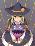  ayatori_(238676) brown_eyes creature dress elise_lutas elise_lutus halloween hat star tales_of_(series) tales_of_xillia tipo_(xillia) tippo v_arms witch_hat 