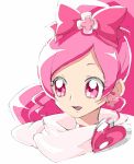  cape cure_blossom hanasaki_tsubomi heartcatch_precure! magical_girl owarine_miku pink_eyes pink_hair precure solo 