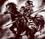  barding dark_souls dragon_slayer_ornstein full_armor gauntlets helmet horse huge_weapon knight polearm soubi spear weapon 