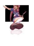  fourth_wall gasai_yuno knife long_hair lunaticjoker mirai_nikki pink_eyes pink_hair solo towaxa_(lunaticjoker) transparent_background 