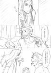  adult beard bob_cut comic facial_hair fate/stay_night fate/zero fate_(series) long_hair lord_el-melloi_ii monochrome multiple_boys rider_(fate/zero) spoilers tasuku translated translation_request waver_velvet 