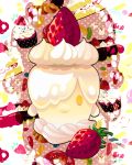  cake candle candy creature dessert doughnut food fruit highres icing jelly_bean litwick no_humans objectification pokefood pokemon pokemon_(game) pokemon_black_and_white pokemon_bw rimoji solo strawberry 