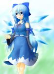  blue_eyes blue_hair cirno detached_sleeves long_hair skirt touhou yurume_atsushi yurumeatsushi 