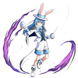  1other animal_ear_headwear animal_ears ankle_boots aqua_vest artist_request aura blue_trim boots closed_mouth dark_aura egg fur-trimmed_boots fur-trimmed_collar fur_trim game_asset gold_trim grand_summoners hands_up hat holding holding_egg jacket looking_at_viewer official_art open_clothes open_jacket rabbit_ears rimuru_tempest rimuru_tempest_(slime) shirt shorts simple_background smile solo split_mouth tensei_shitara_slime_datta_ken top_hat transparent_background vest white_boots white_hat white_jacket white_shirt white_shorts yellow_eyes 