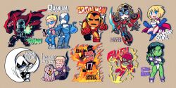  3girls 6+boys absurdres character_name copyright_name dc_comics english_text ghost_rider ghost_rider_(series) hawkeye_(marvel) highres iron_man lineup marvel moon_knight multiple_boys multiple_girls power_girl quantum_(quantum_and_woody) quantum_and_woody_(comic) rariatto_(ganguri) she-hulk spawn_(comic) spawn_(spawn) superman_(series) tagme the_flash the_incredible_hulk_(series) transformers windblade woody_(quantum_and_woody) 